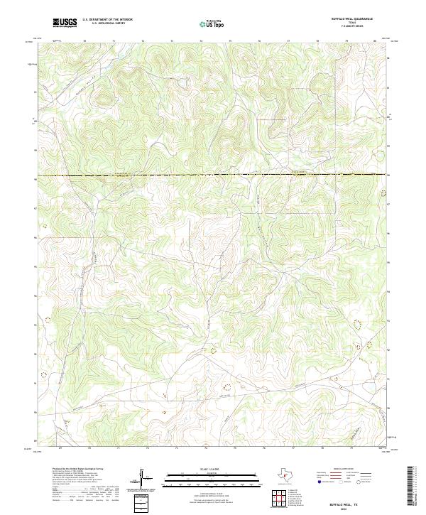 Buffalo Well topographic map thumbnail