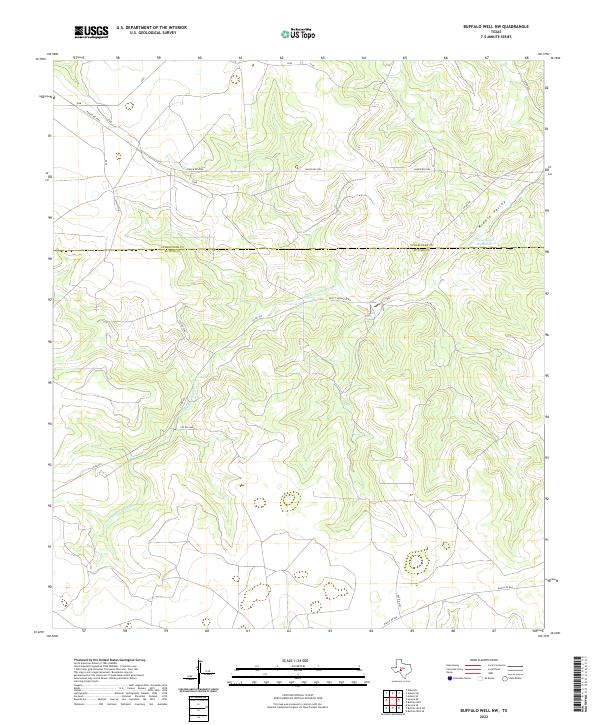 Buffalo Well NW topographic map thumbnail