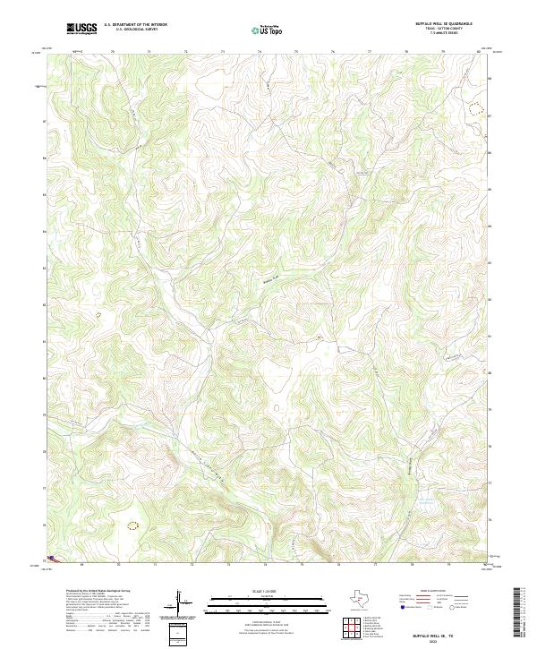 Buffalo Well SE topographic map thumbnail
