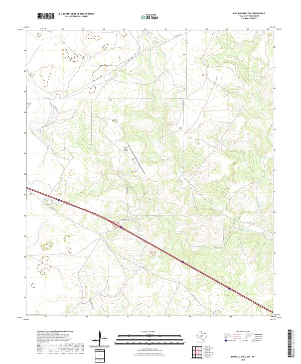 Buffalo Well SW topographic map thumbnail