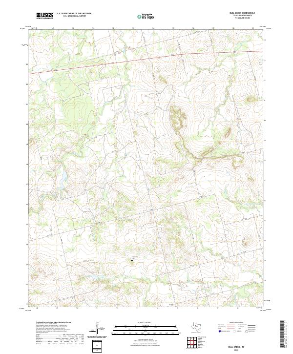 Bull Creek topographic map thumbnail