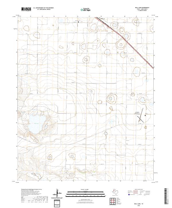 Bull Lake topographic map thumbnail