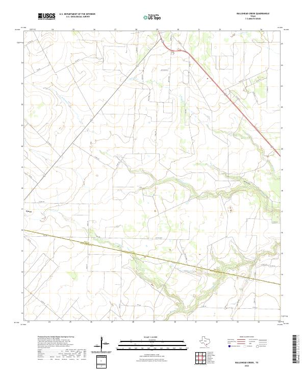 Bullshead Creek topographic map thumbnail