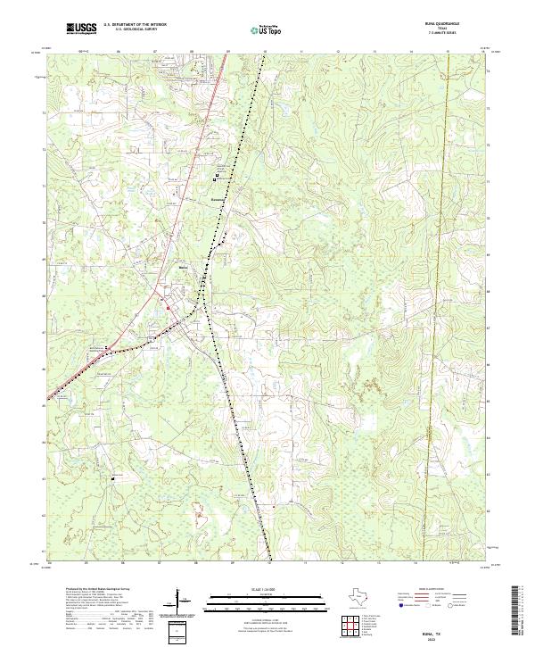 Buna topographic map thumbnail