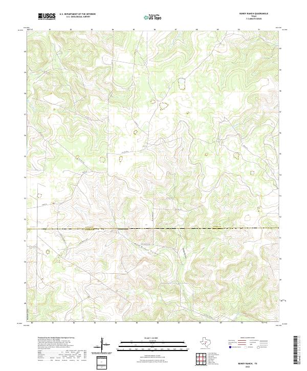 Bundy Ranch topographic map thumbnail