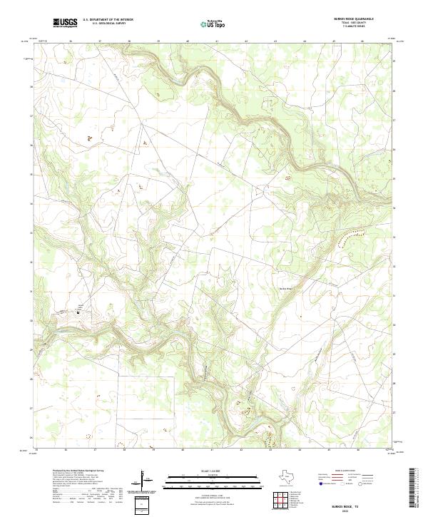 Burkes Ridge topographic map thumbnail