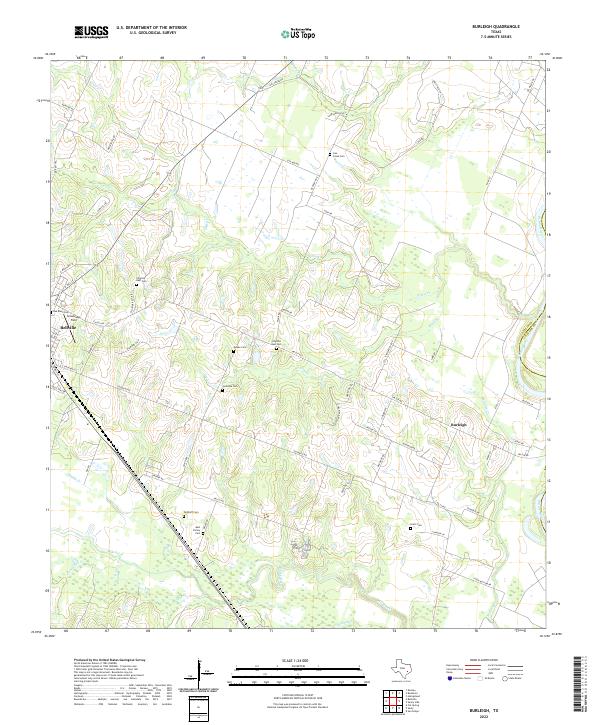 Burleigh topographic map thumbnail