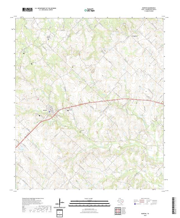 Burton topographic map thumbnail