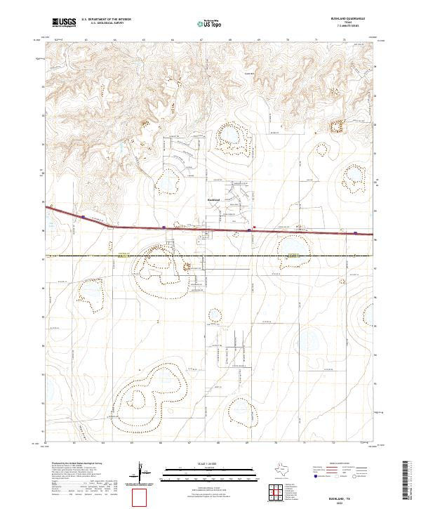 Bushland topographic map thumbnail