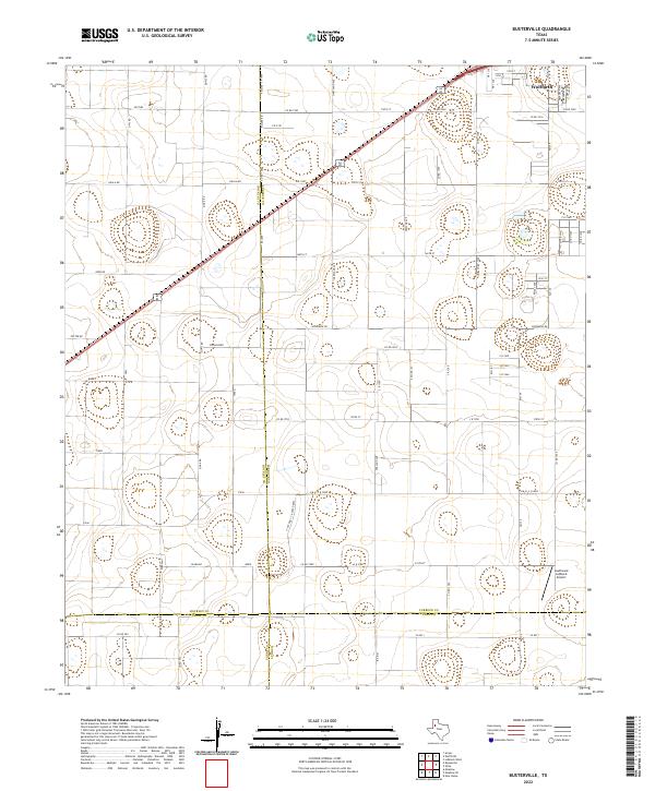 Busterville topographic map thumbnail