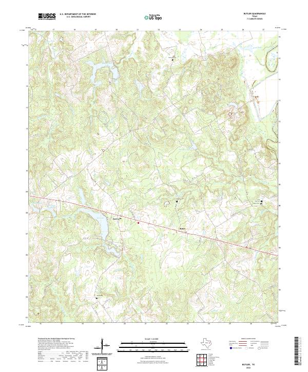Butler topographic map thumbnail