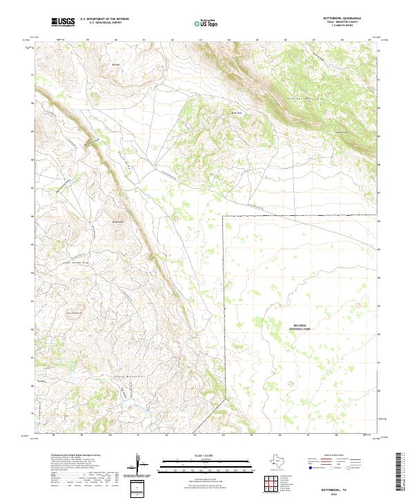 Butterbowl topographic map thumbnail