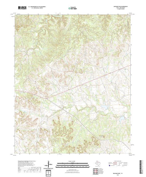 Buzzard Peak topographic map thumbnail