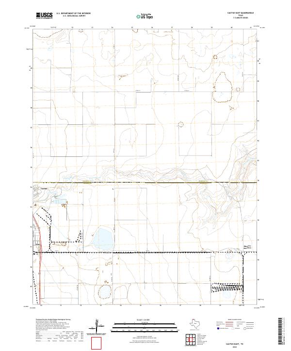 Cactus East topographic map thumbnail