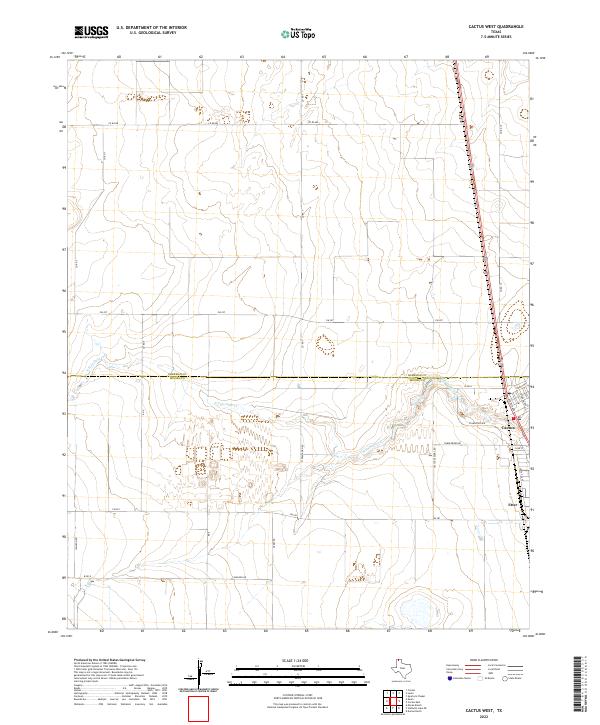 Cactus West topographic map thumbnail