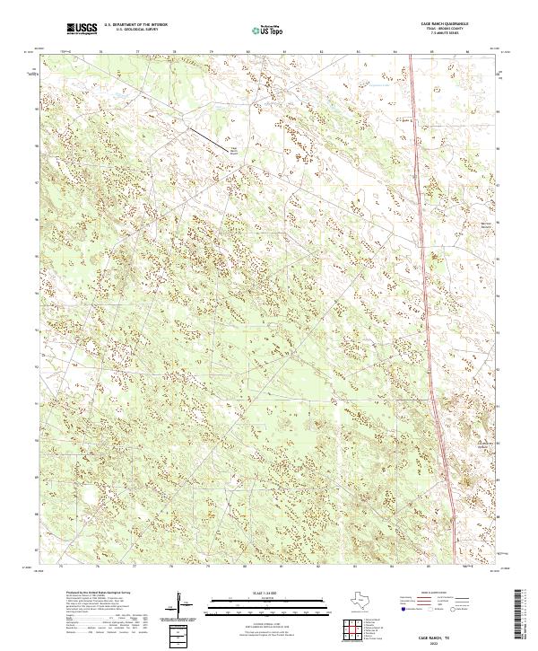 Cage Ranch topographic map thumbnail