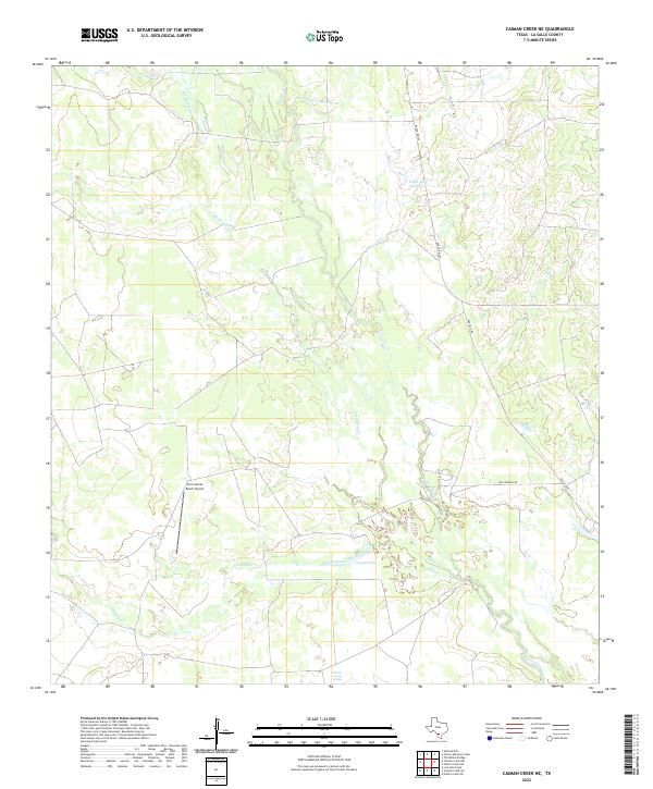 Caiman Creek NE topographic map thumbnail