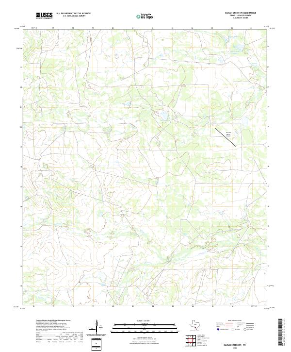 Caiman Creek NW topographic map thumbnail