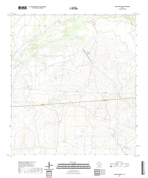 Caiman Creek SE topographic map thumbnail