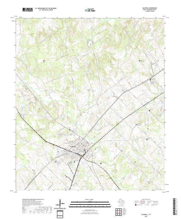 Caldwell topographic map thumbnail
