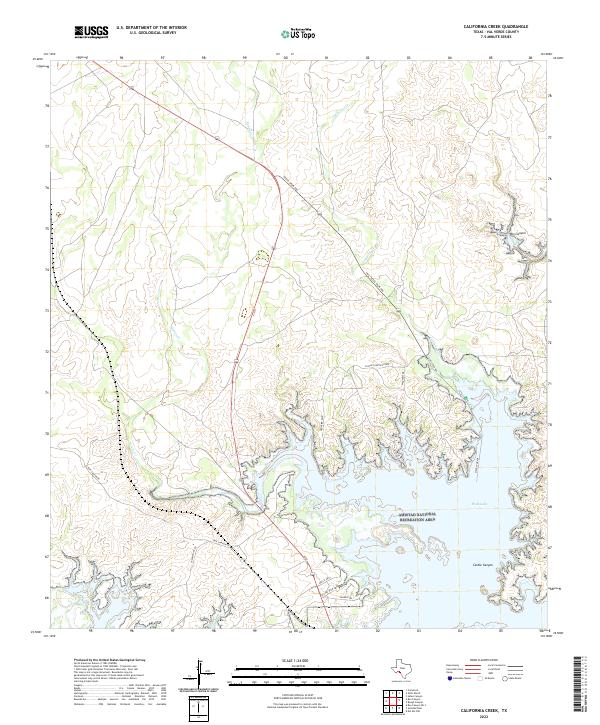 California Creek topographic map thumbnail