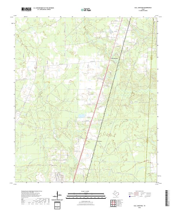Call Junction topographic map thumbnail