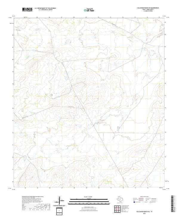 Callaghan Ranch SE topographic map thumbnail