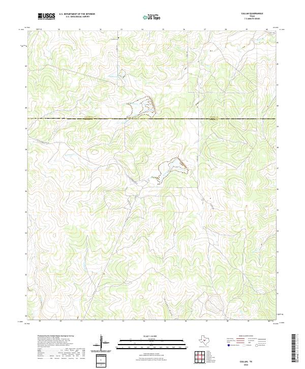 Callan topographic map thumbnail