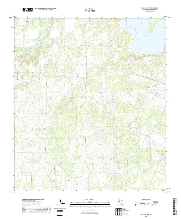 Calliham NW topographic map thumbnail