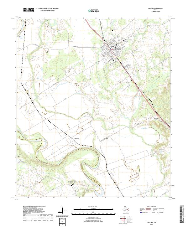 Calvert topographic map thumbnail