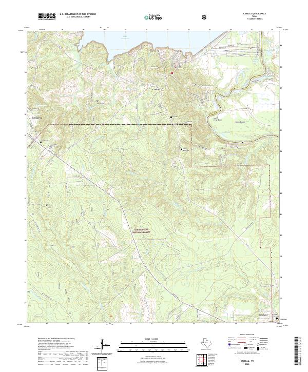 Camilla topographic map thumbnail