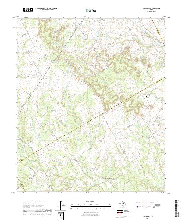 Camp Branch topographic map thumbnail