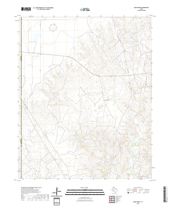 Camp Creek topographic map thumbnail