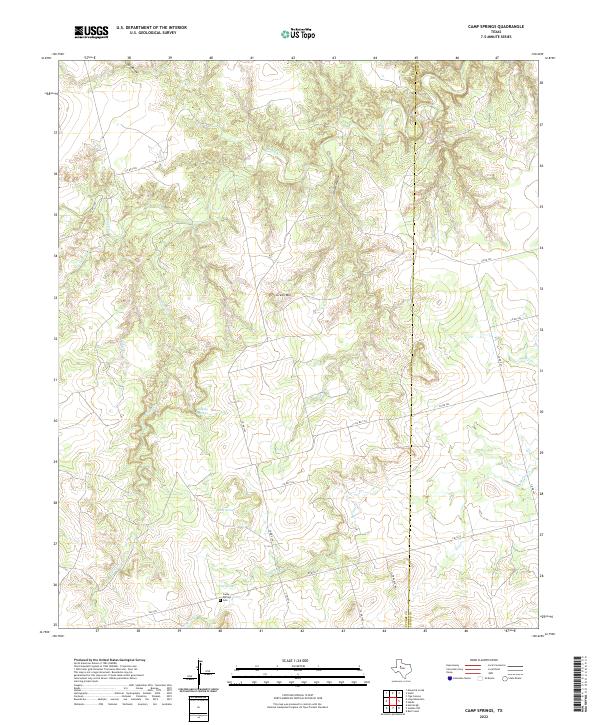 Camp Springs topographic map thumbnail