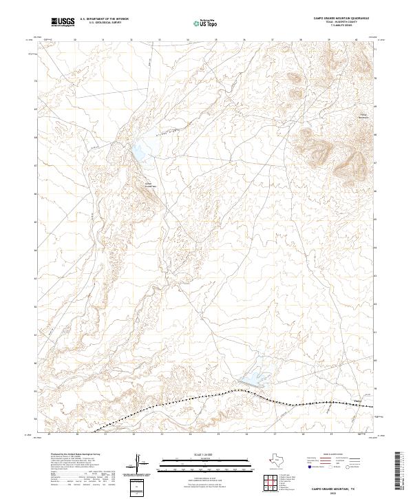 Campo Grande Mountain topographic map thumbnail