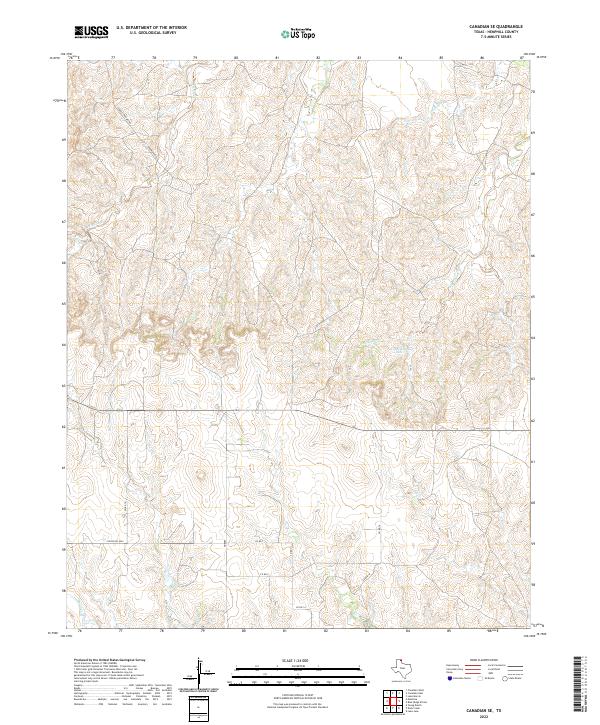 Canadian SE topographic map thumbnail