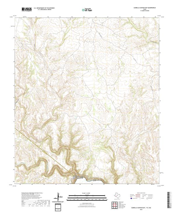 Candilla Canyon East topographic map thumbnail