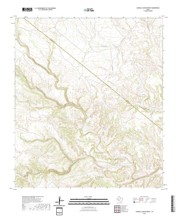 Candilla Canyon West topographic map thumbnail