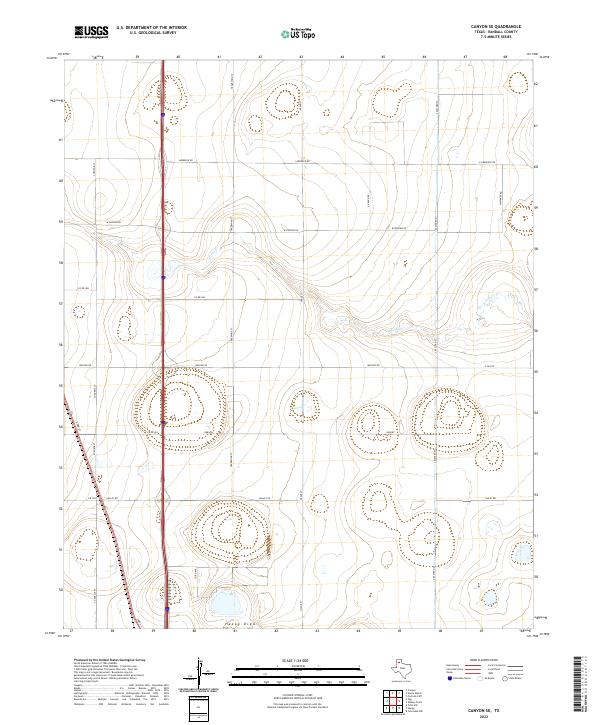 Canyon SE topographic map thumbnail