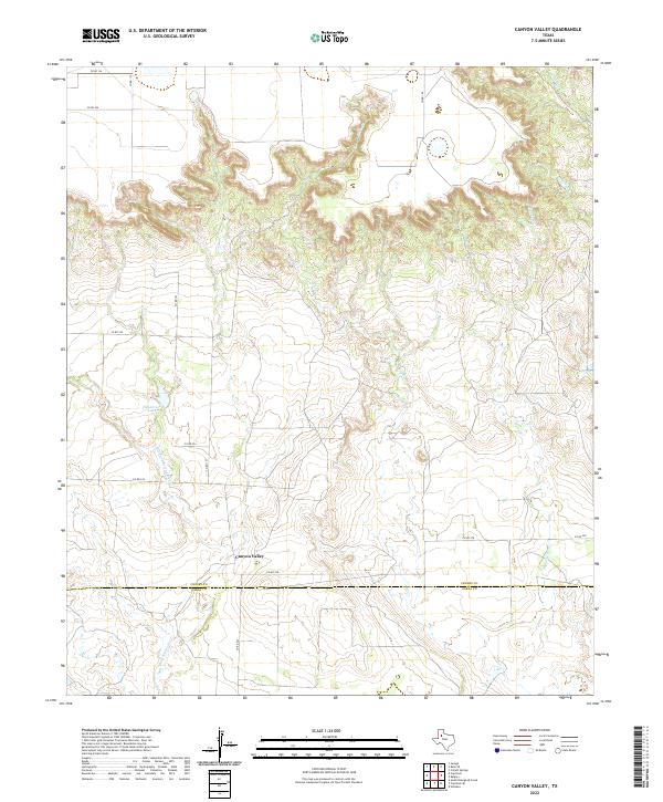 Canyon Valley topographic map thumbnail