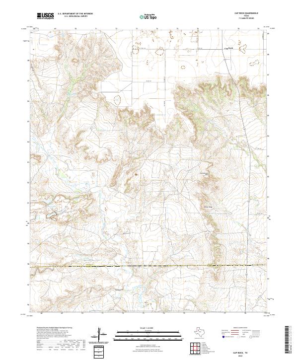 Cap Rock topographic map thumbnail