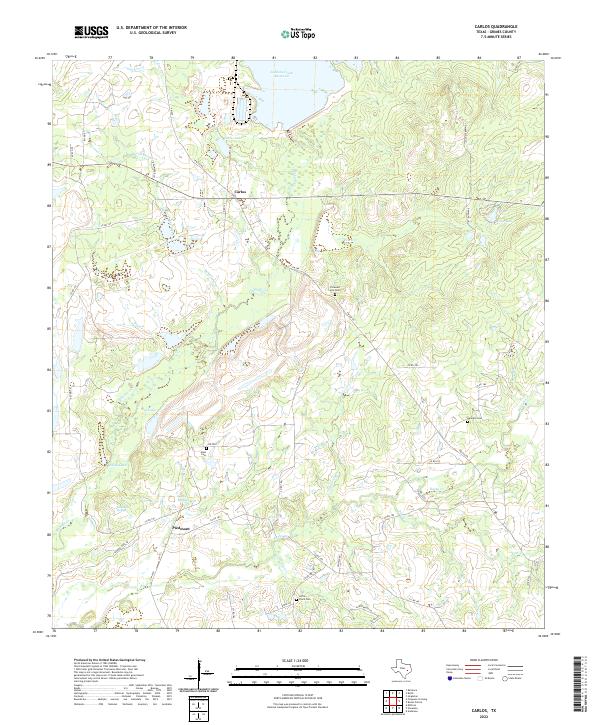 Carlos topographic map thumbnail
