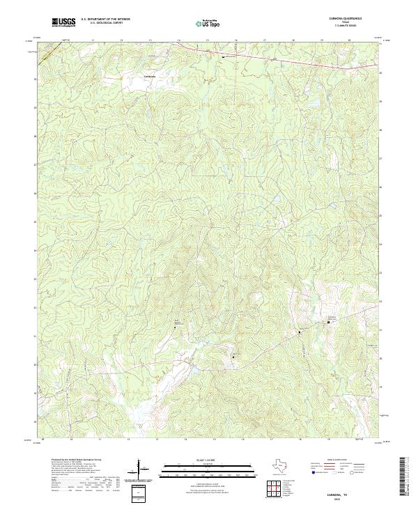 Carmona topographic map thumbnail