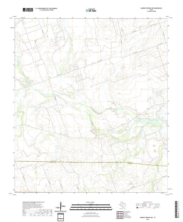 Carrizo Springs NW topographic map thumbnail