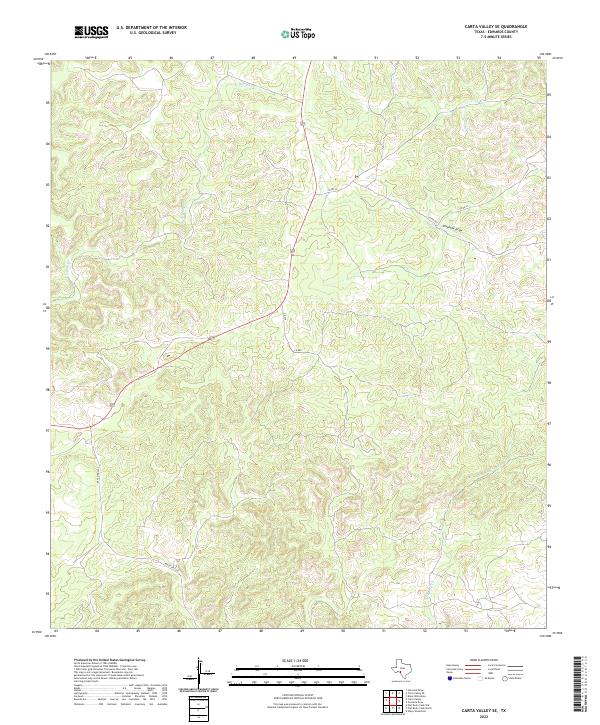 Carta Valley SE topographic map thumbnail