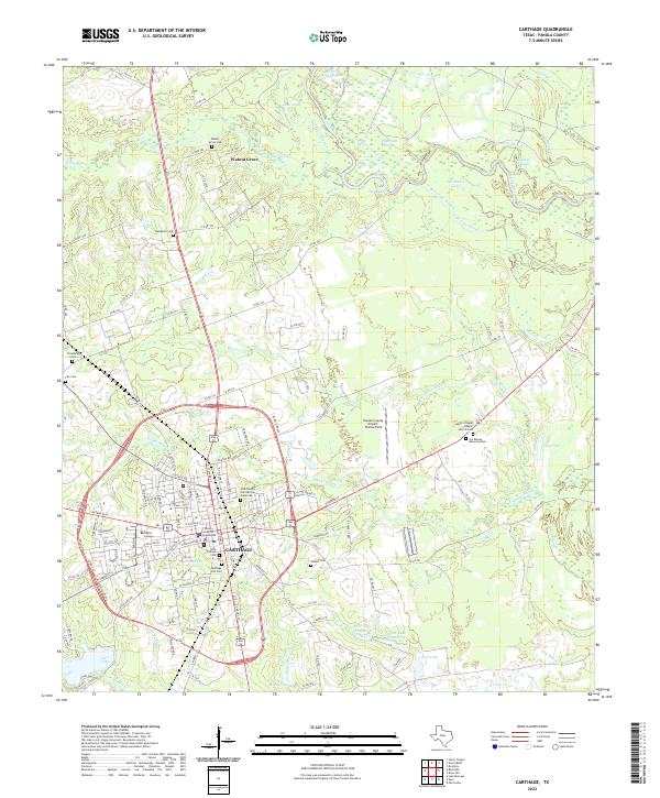 Carthage topographic map thumbnail