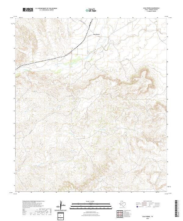Casa Piedra topographic map thumbnail