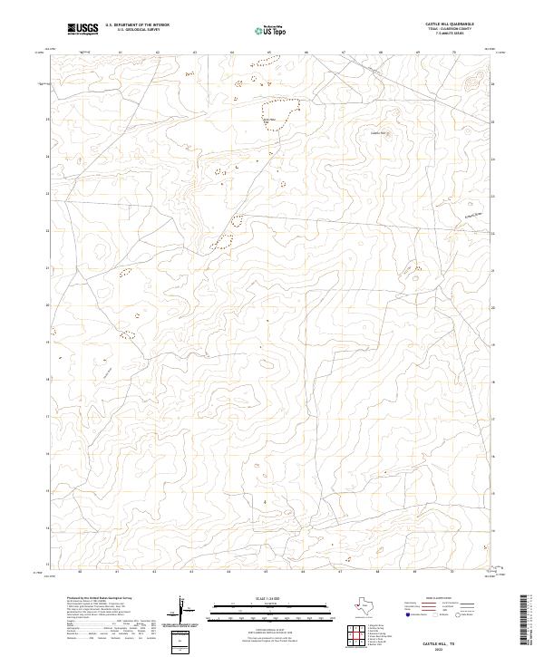Castile Hill topographic map thumbnail