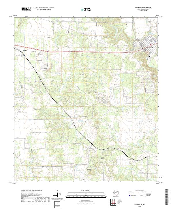 Castroville topographic map thumbnail