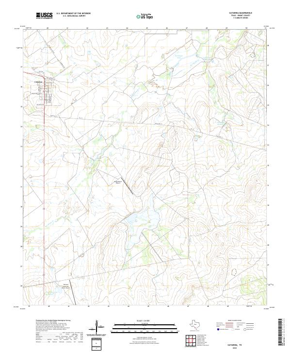 Catarina topographic map thumbnail